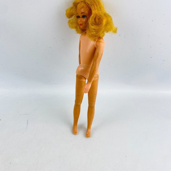Vintage Dramatic Living Skipper Doll & Swimsuit Rooted Lashes Marked Mattel 1969 - Picture 10 of 12